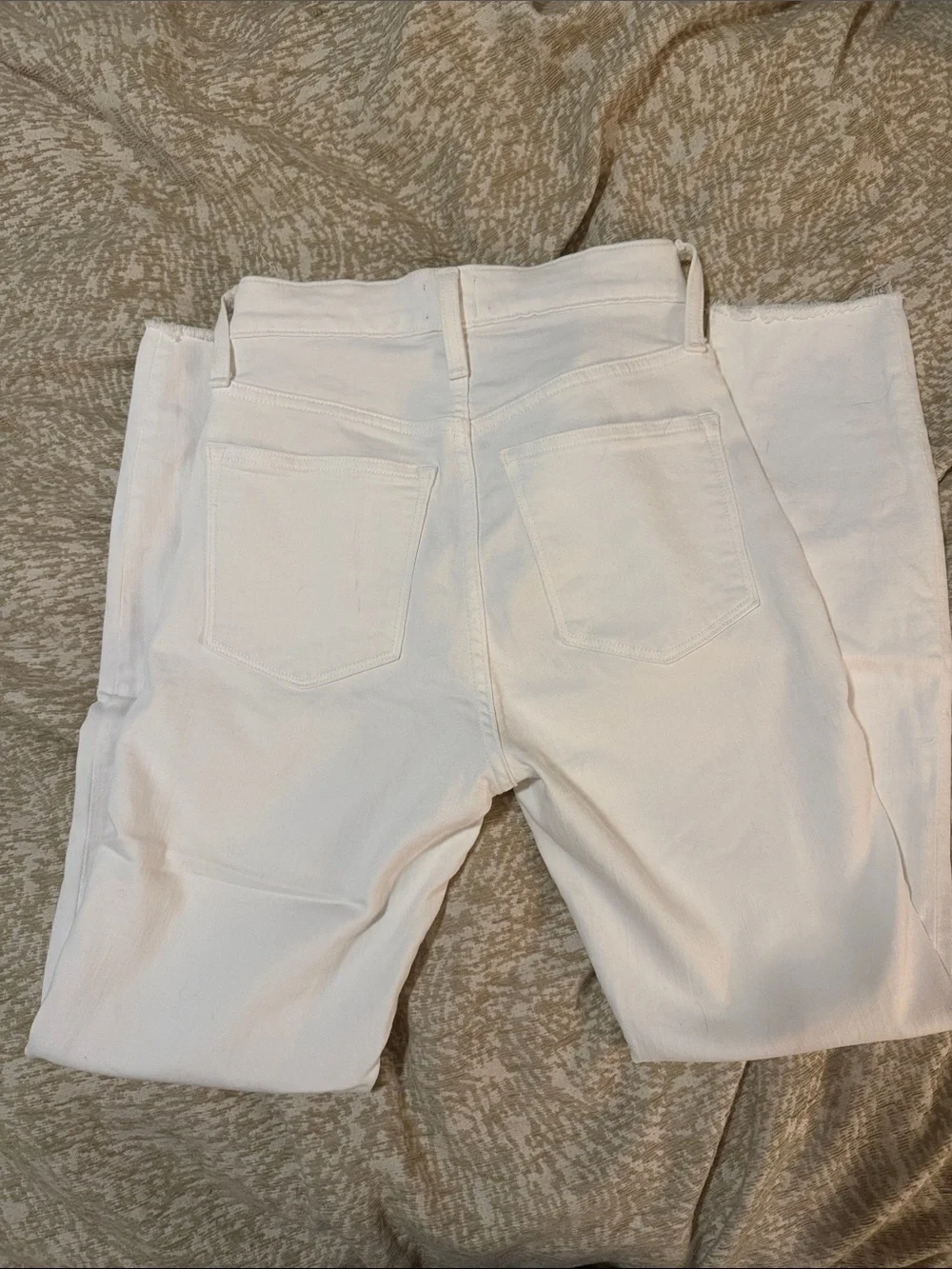 J. Crew White Skinny Jeans — Clean High-Rise Silhouette